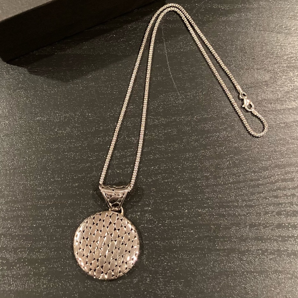 NWOT 925 Annika Witt Sterling Statement Necklace. 18 inch chain. Lobster clasp.